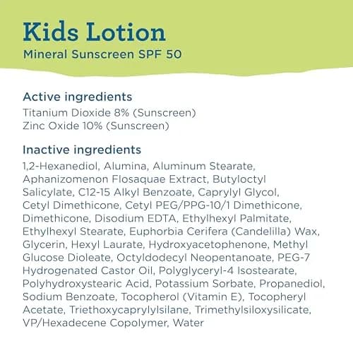 Blue Lizard Kids Mineral SPF 50 Sunscreen Lotion 10 fl oz (295ml) | Protects 98% UVB Rays thumbnail 7