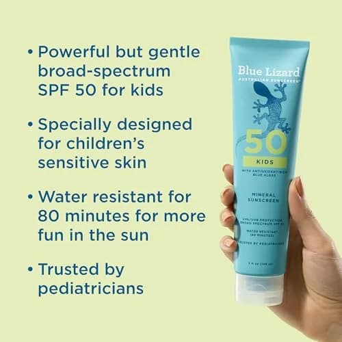 Blue Lizard Kids Mineral SPF 50 Sunscreen Lotion 10 fl oz (295ml) | Protects 98% UVB Rays thumbnail 2