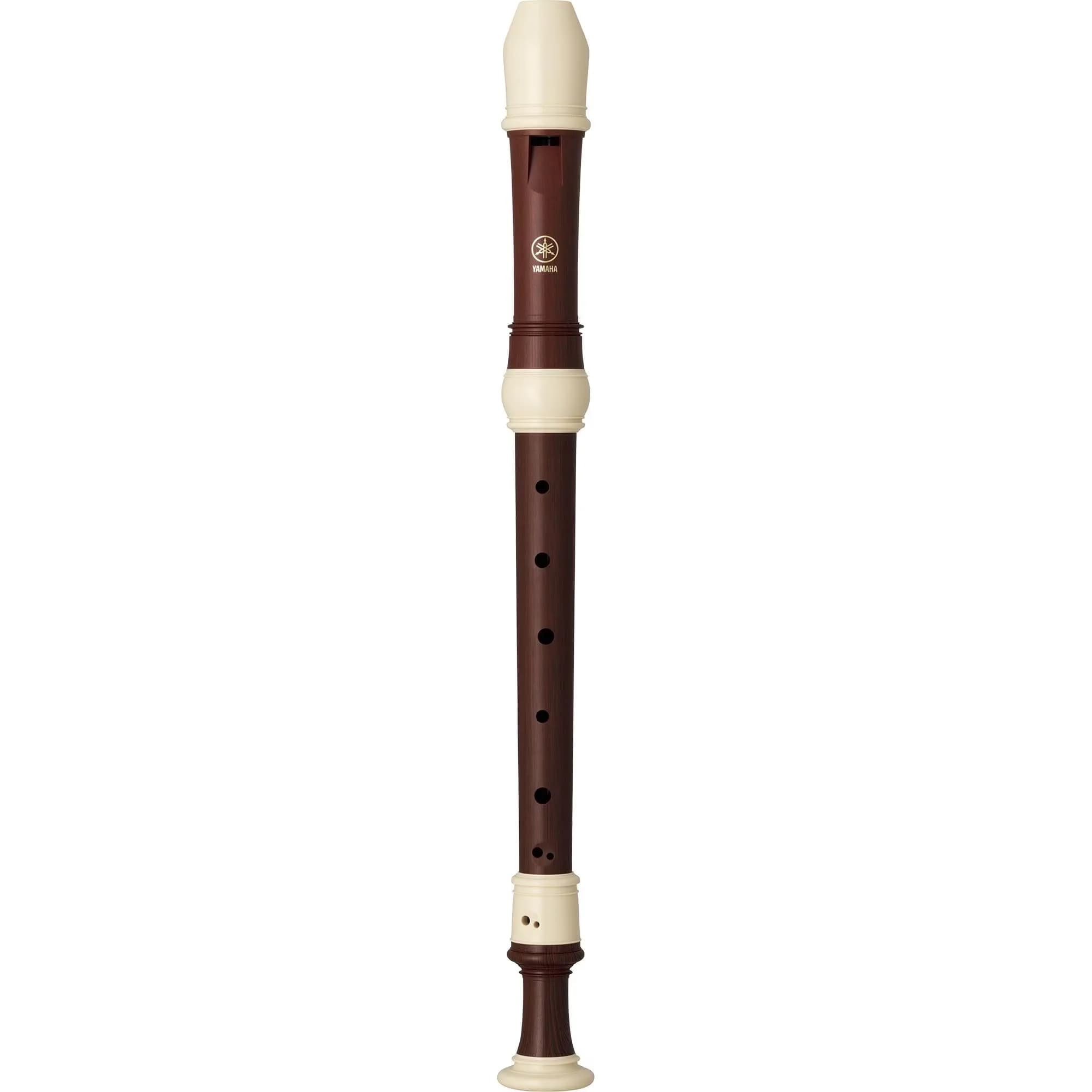 Yamaha YRA-322B Alto Recorder in F, Baroque Fingering, Double Holes, Simulated Rosewood Finish (1 Piece) - main product image