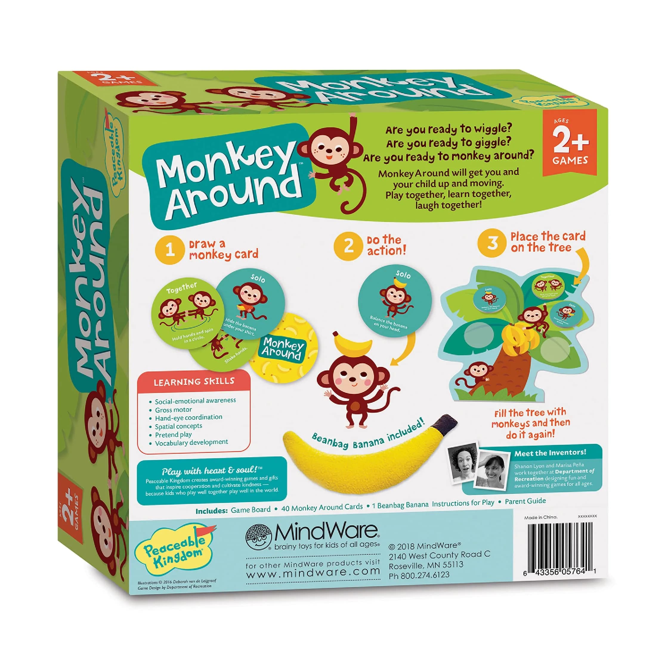 Peaceable Kingdom Monkey Around First Game for Toddlers Interactive Play with Parent Ages 2+ | ASTM-Tested Educational Board Game - view 7