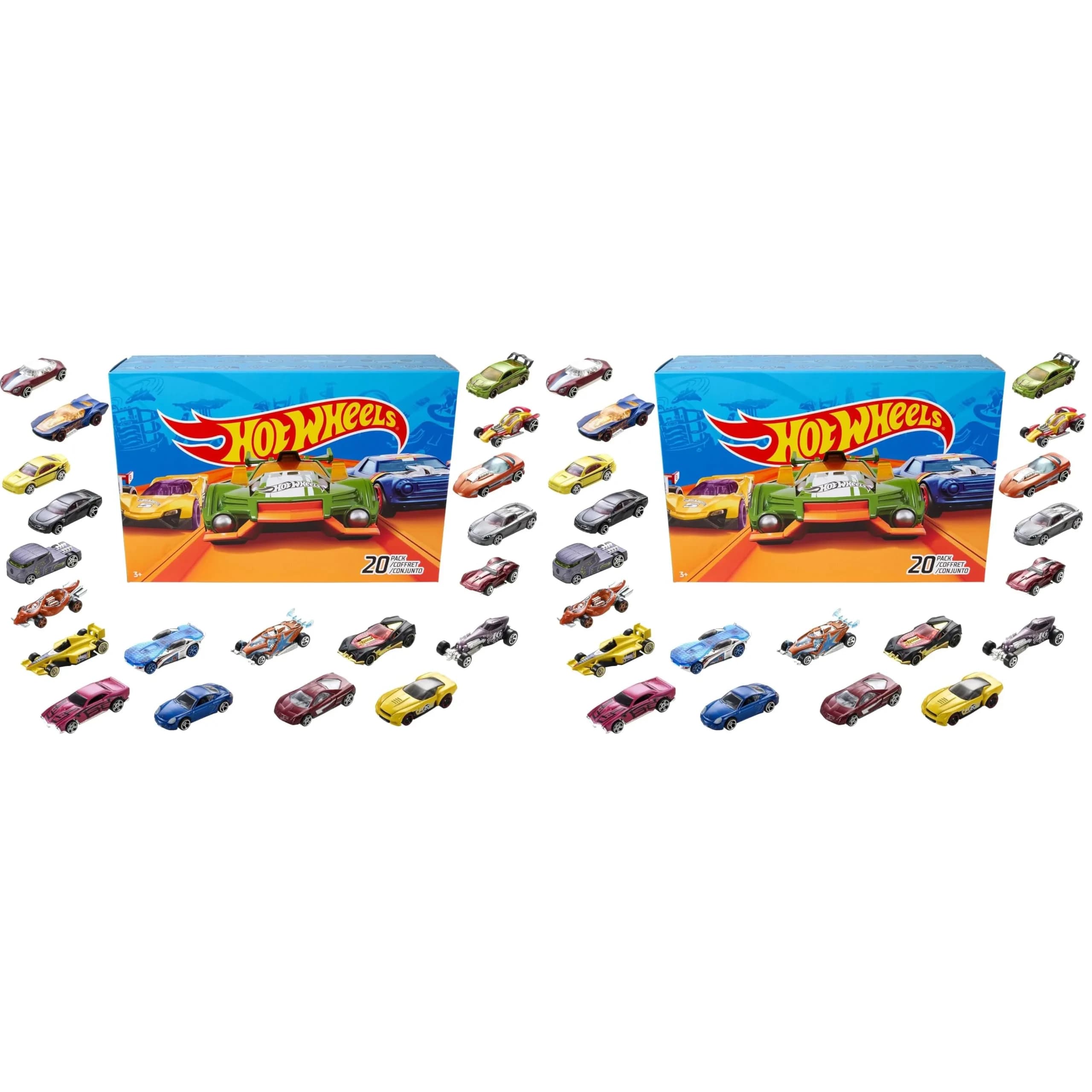 Hot Wheels 20-Car Pack Assortment 1:64 Scale Vehicles | Instant Collection for Kids & Collectors - main product image