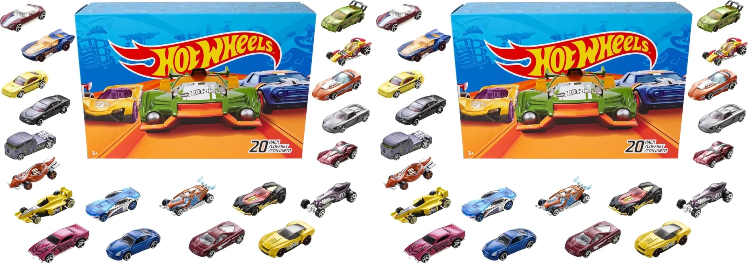 Hot Wheels Toy Cars & Trucks 40-Pack | Instant Collection of 20 1:64 Scale Vehicles - main product image