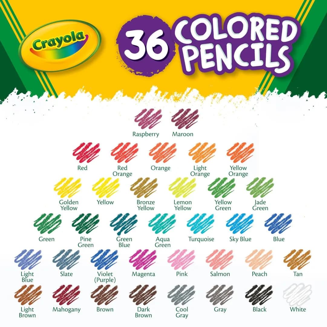 Crayola Colored Pencils (36ct, 432 Count) | Assorted Colors for Kids & Adults - view 3