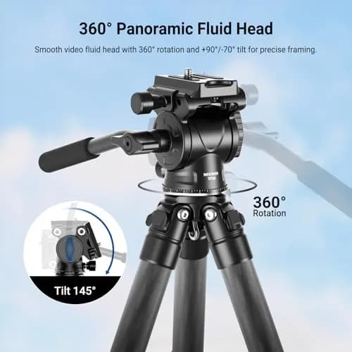 NEEWER Carbon Fiber Desktop Mini Tripod 10.8" | Portable Travel Camera Support thumbnail 4