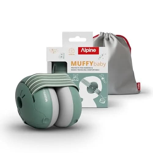 Alpine Muffy Baby Ear Muffs Noise Protection | Toddler Ear Protection Sage 114g (4oz) thumbnail 1