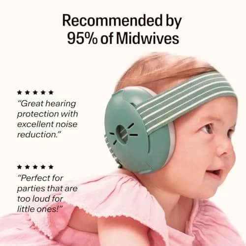 Alpine Muffy Baby Ear Muffs Noise Protection | Toddler Ear Protection Sage 114g (4oz) thumbnail 4