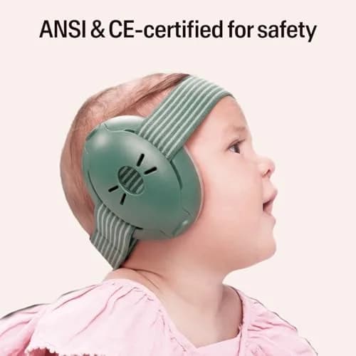 Alpine Muffy Baby Ear Muffs Noise Protection | Toddler Ear Protection Sage 114g (4oz) thumbnail 6