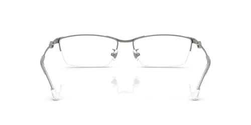 Diesel DL5011D Low Bridge Fit Rectangular Prescription Eyewear Frames, Brushed Gunmetal, 58 mm | Modern, Lightweight Metal Design thumbnail 4