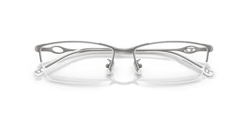 Diesel DL5011D Low Bridge Fit Rectangular Prescription Eyewear Frames, Brushed Gunmetal, 58 mm | Modern, Lightweight Metal Design thumbnail 5