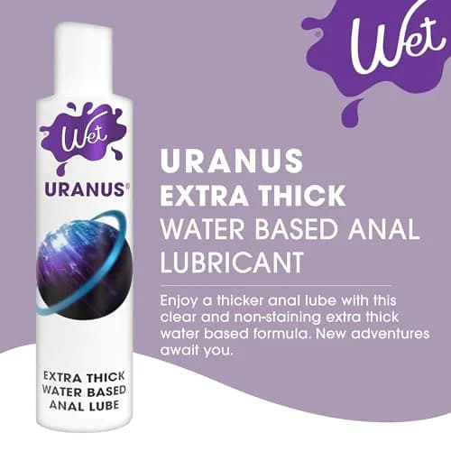 Wet Uranus Extra Thick Water-Based Anal Lube 3 Fl Oz | Long-Lasting, Body-Safe, Paraben-Free thumbnail 2
