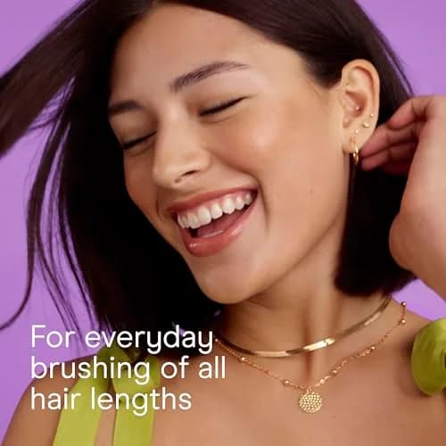 Conair Salon Results 3-Pack Hair Brushes with Metal Bristles & Cushion Base, Black | Detangling & Smoothing for Thick, Curly Hair thumbnail 6