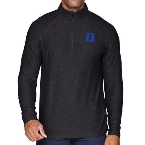 COLOSSEUM Men's Duke Blue Devils Vapor 1/4 Zip (Black, Large) | NCAA College Team Apparel thumbnail 1