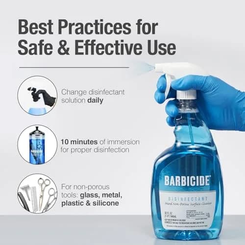 BARBICIDE Disinfectant Spray 2 oz | EPA Registered, Ready-to-Use, Professional Salon & Barber Tool Disinfectant thumbnail 6
