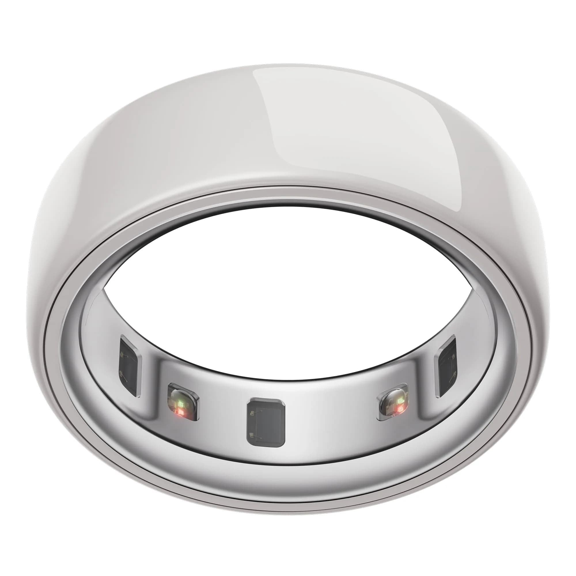 OURA Silver Smart Wearable Ring Size 8 | Ergonomic Design for Daily Wear — Oura Ring 4 - Silver - Size 8 - Size Before You Buy