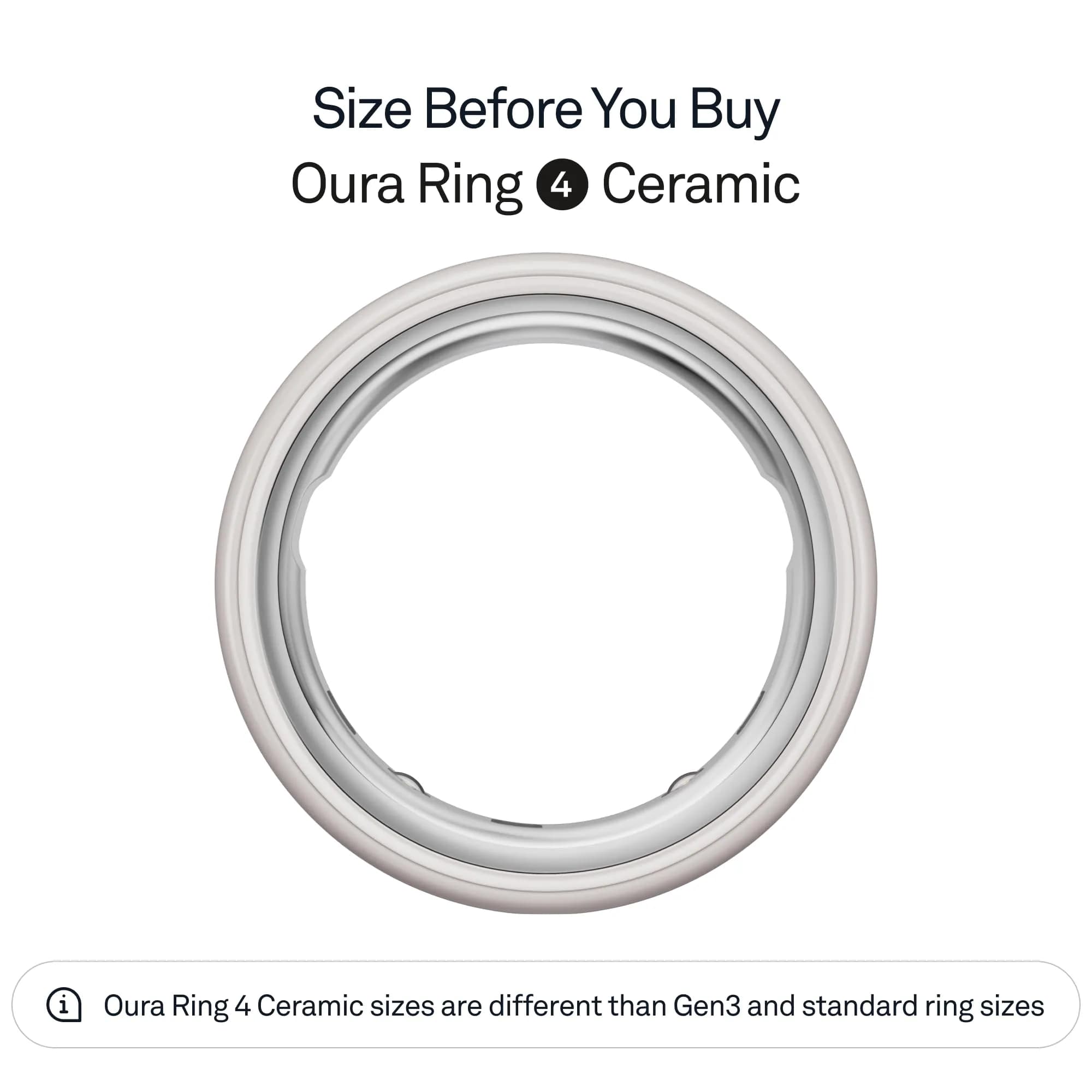 OURA Silver Smart Wearable Ring Size 8 | Ergonomic Design for Daily Wear - view 2