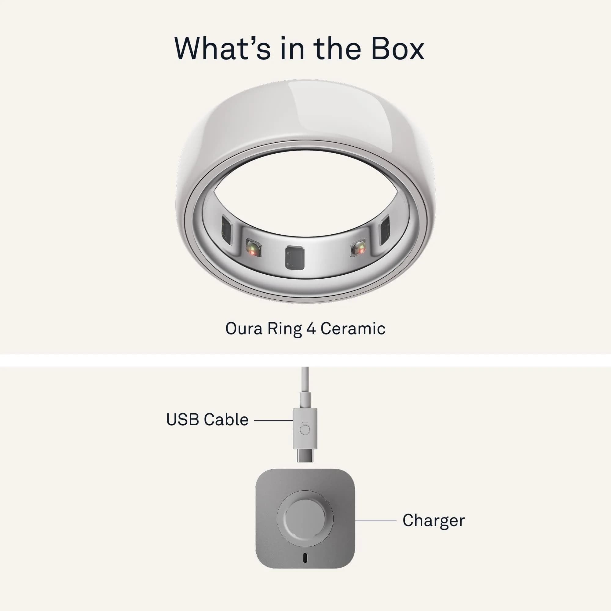 OURA Silver Smart Wearable Ring Size 8 | Ergonomic Design for Daily Wear - view 9