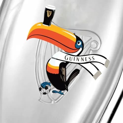 GUINNESS THE 1759 Gravity Pint Glass 591ml (20oz) | Official Soccer Toucan Design for Match Day thumbnail 2