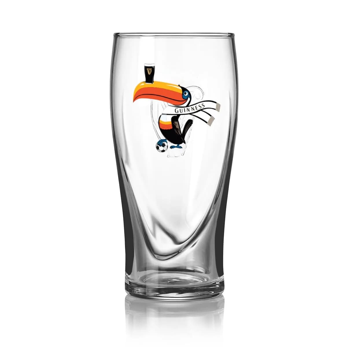 GUINNESS THE 1759 Gravity Pint Glass 591ml (20oz) | Official Soccer Toucan Design for Match Day - main product image