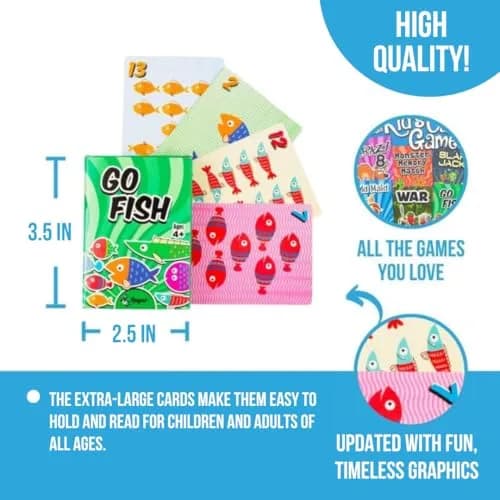 Regal Games Classic Card Games Set (18 Decks, Cardstock) | Educational & Fun for Kids Ages 4+ thumbnail 4