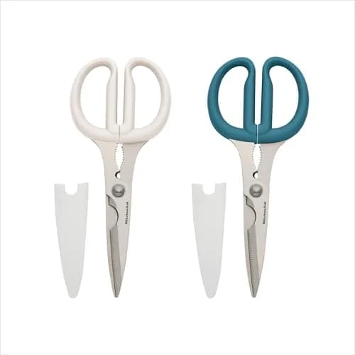 KitchenAid Multipurpose Shear Set with Nutcracker & Bottle Opener, 2-Piece, 31.8 cm (12.63 inches) | Versatile Kitchen & Household Scissors — Agave