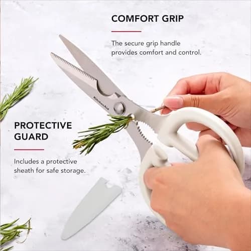KitchenAid Multipurpose Shear Set with Nutcracker & Bottle Opener, 2-Piece, 31.8 cm (12.63 inches) | Versatile Kitchen & Household Scissors thumbnail 5