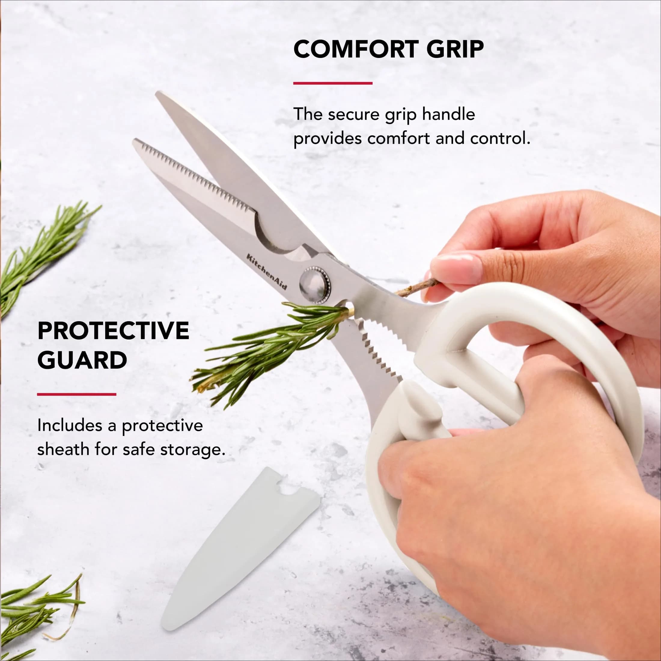 KitchenAid Multipurpose Shear Set with Nutcracker & Bottle Opener, 2-Piece, 31.8 cm (12.63 inches) | Versatile Kitchen & Household Scissors - view 5