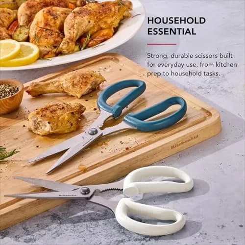 KitchenAid Multipurpose Shear Set with Nutcracker & Bottle Opener, 2-Piece, 31.8 cm (12.63 inches) | Versatile Kitchen & Household Scissors thumbnail 2