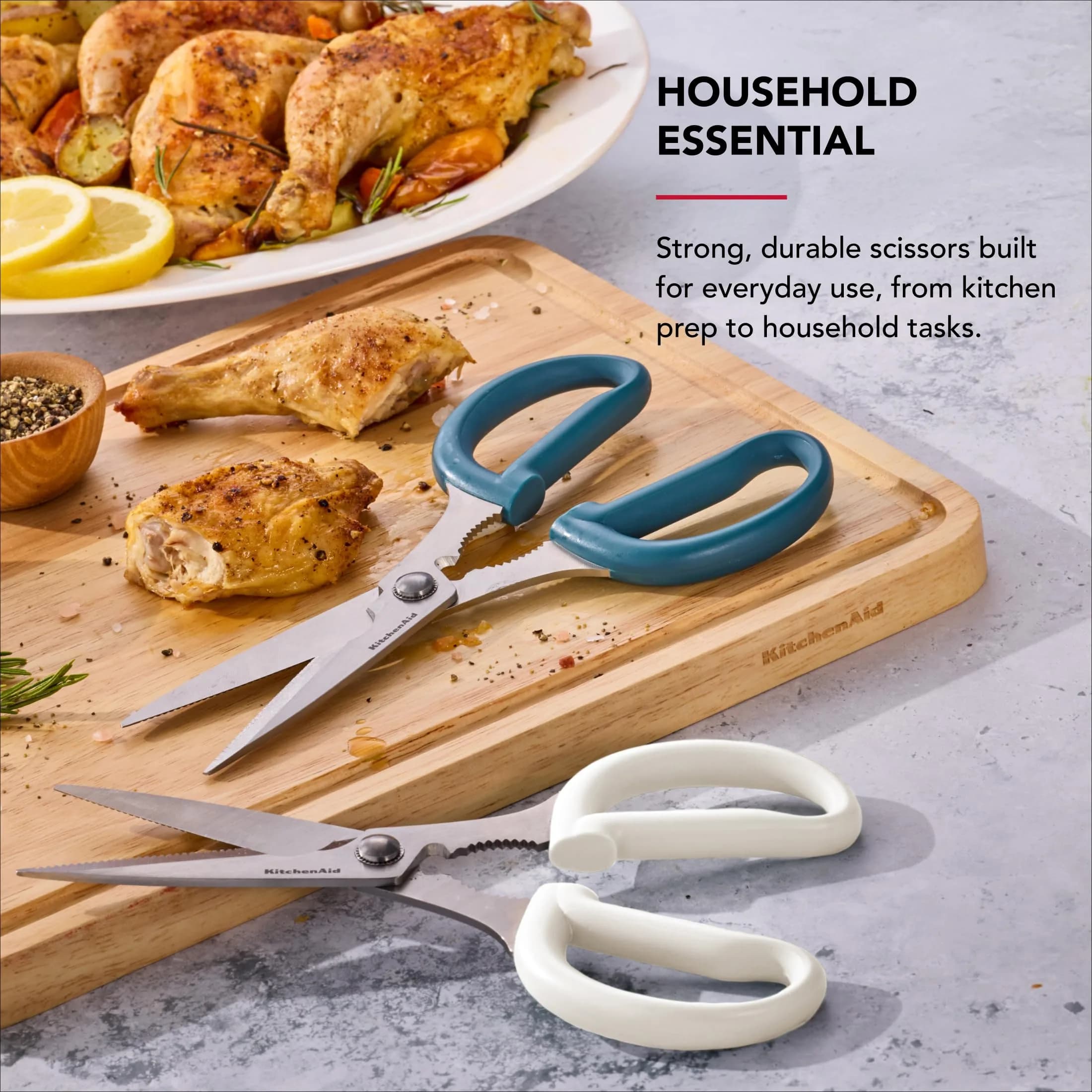 KitchenAid Multipurpose Shear Set with Nutcracker & Bottle Opener, 2-Piece, 31.8 cm (12.63 inches) | Versatile Kitchen & Household Scissors - view 2