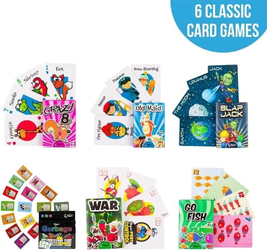 Regal Games Classic Card Games Set for Kids & Families - 54 Decks (6 Packs of 9 Games) | Educational & Fun for Ages 4+ thumbnail 7