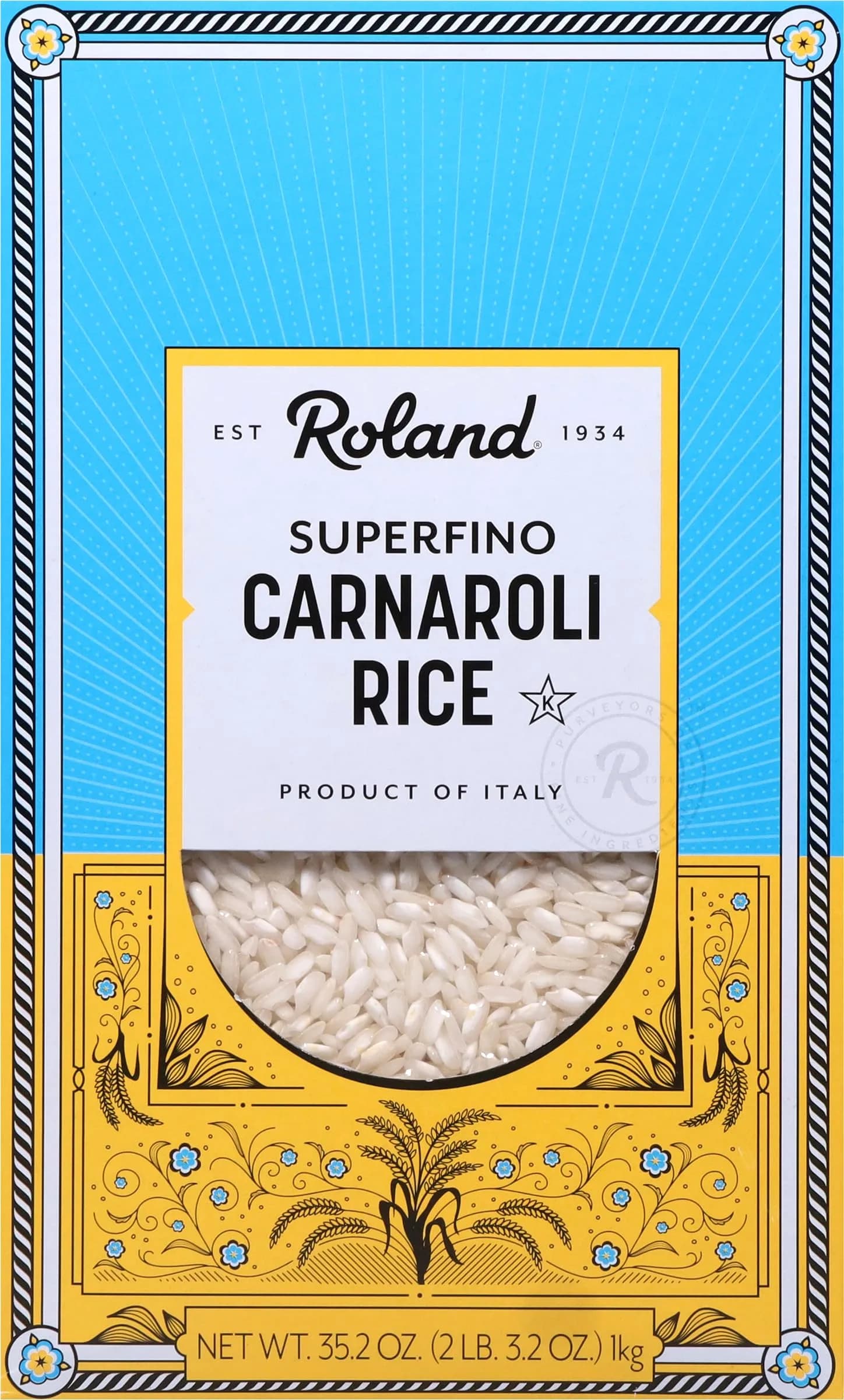 Roland Foods Carnaroli Rice 35.2 Oz | King of Risotto, Gluten-Free, Italy Sourced