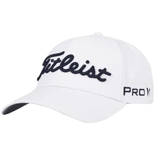Titleist Women's Tour Performance 2025 Hat (White/Navy, Adjustable) Golf Cap | Lightweight, UPF 50+ thumbnail 1