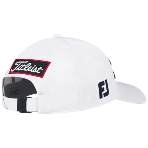 Titleist Women's Tour Performance 2025 Hat (White/Navy, Adjustable) Golf Cap | Lightweight, UPF 50+ thumbnail 4