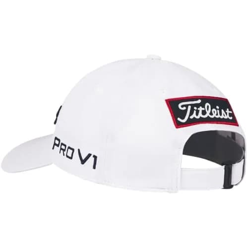 Titleist Women's Tour Performance 2025 Hat (White/Navy, Adjustable) Golf Cap | Lightweight, UPF 50+ thumbnail 3