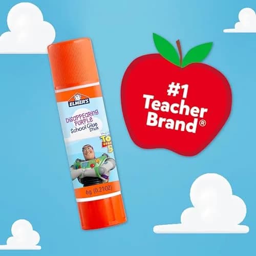 Elmer's Disappearing Purple Glue Sticks Featuring Toy Story Characters, 6 Grams, 12 Count | Acid Free, Photo Safe, Nontoxic & Washable thumbnail 5