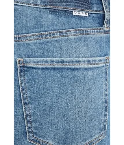 DAZE Women's Far Out High-Rise Wide Leg in New Indigo 26 | Loose Fit, Structured Hug Denim, 32" Inseam thumbnail 5