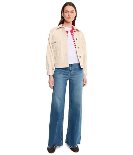 DAZE Women's Far Out High-Rise Wide Leg in New Indigo 26 | Loose Fit, Structured Hug Denim, 32" Inseam thumbnail 2