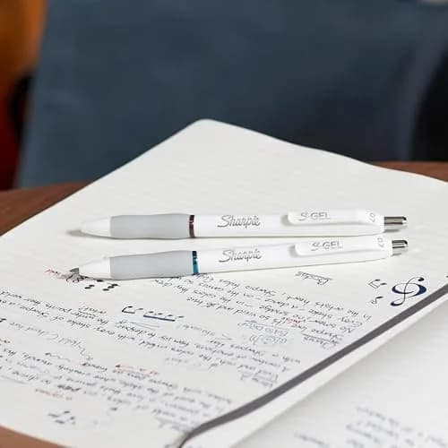 Sharpie S-Gel Pens, Pearl White Body, Fashion Barrel, Medium Point (0.7mm), Colorful Ink, 12 Count | Smooth Ink Flow Writing Instrument thumbnail 5