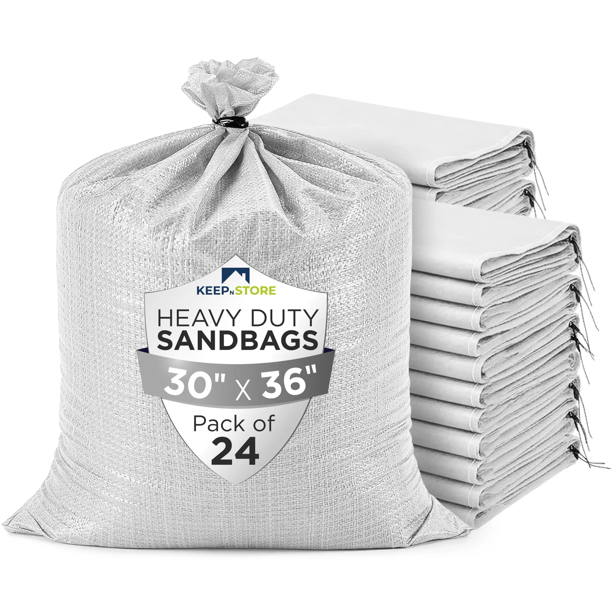Keep N Store Heavy Duty Sand Bags Pack of 24 | Flood Control & Heavy Load Support (70-120 chars)