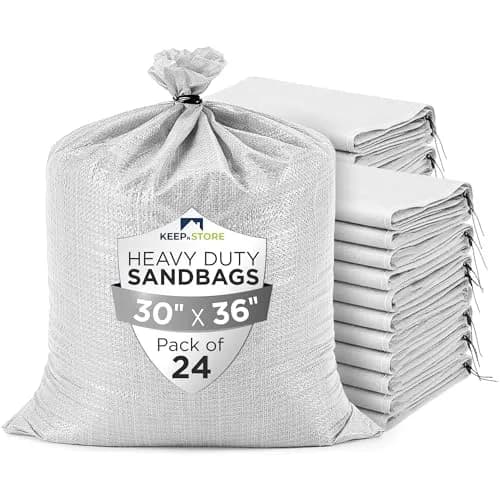 Keep N Store Heavy Duty Sand Bags Pack of 24 | Flood Control & Heavy Load Support (70-120 chars) thumbnail 1