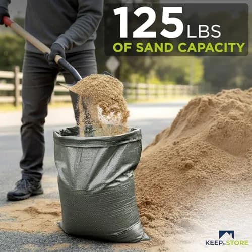 Keep N Store Heavy Duty Sand Bags Pack of 10, Army Green 24x40 inches | UV Protection 1600 Hours thumbnail 4