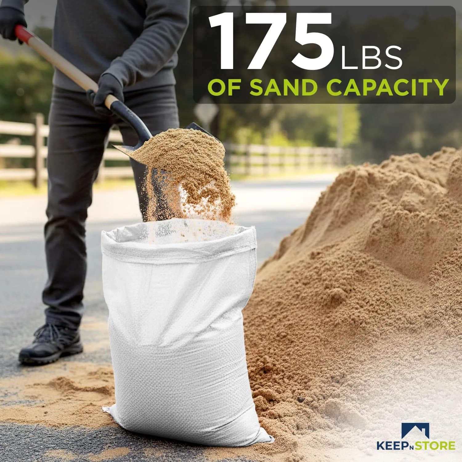 Keep N Store Heavy Duty Sand Bags Pack of 10, 36x48 inches (91.44x121.92 cm) | Flood Control & Weight Bags thumbnail 4
