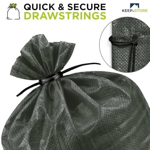 Keep N Store Heavy Duty Sand Bags Pack of 10, Army Green 20x36 inches | UV Protection 1600 Hours thumbnail 5