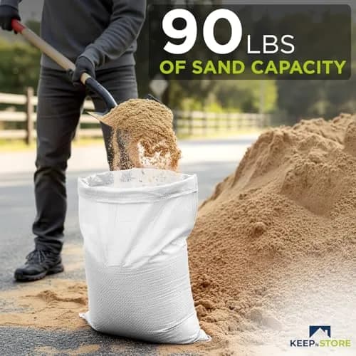 Keep N Store Heavy Duty Sand Bags Pack of 6, 38x18 inches (96.5x45.7 cm) | Flood Control & Weight Bags thumbnail 4