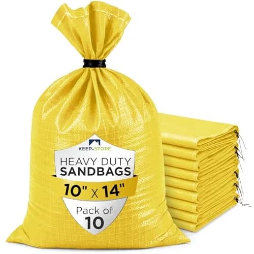Keep N Store Heavy Duty Sand Bags Pack of 10 | Flood Control & Emergency Use thumbnail 1