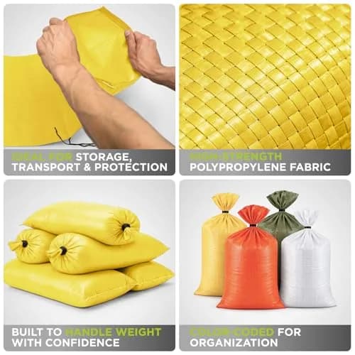 Keep N Store Heavy Duty Sand Bags Pack of 10 | Flood Control & Emergency Use thumbnail 7