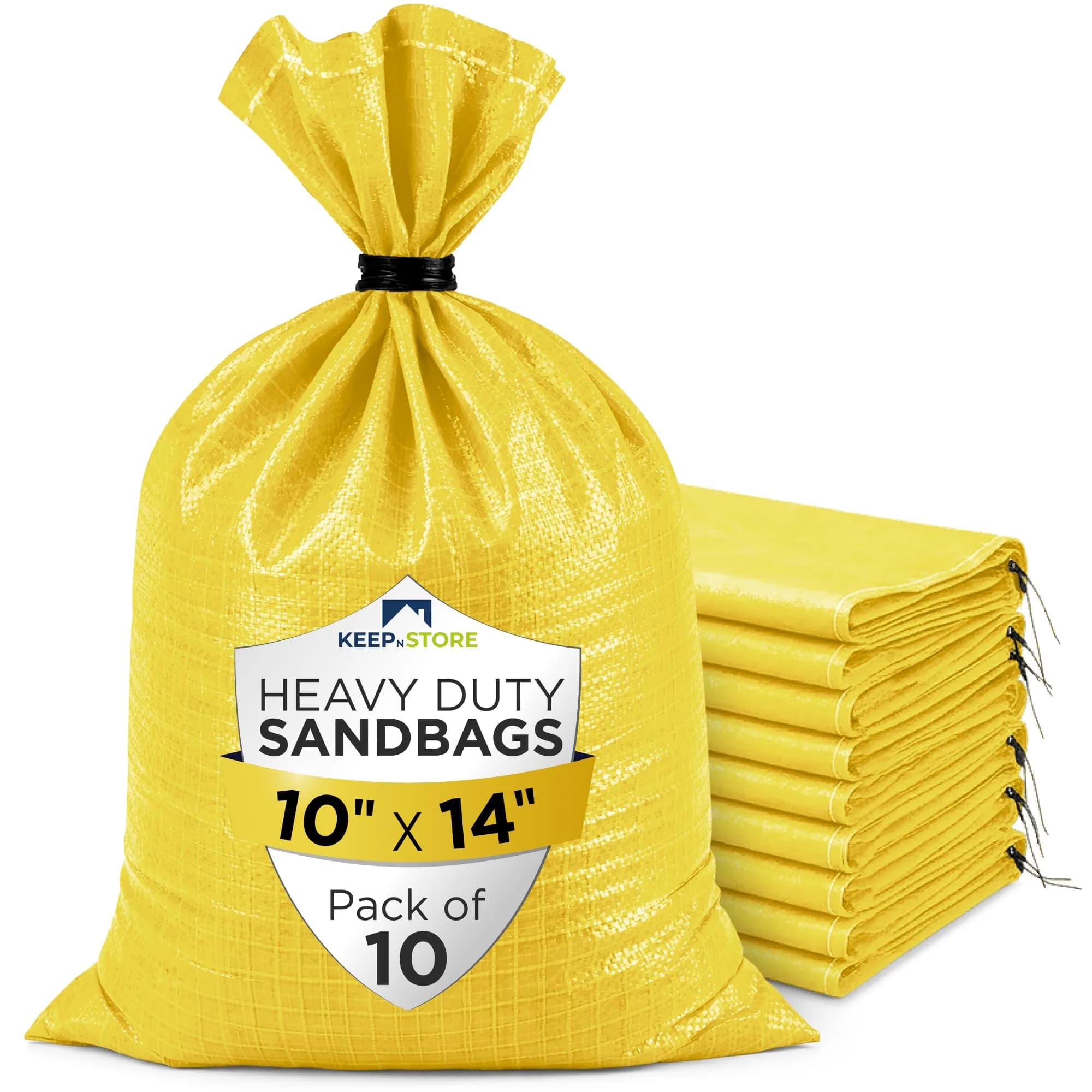 Keep N Store Heavy Duty Sand Bags Pack of 10 | Flood Control & Emergency Use