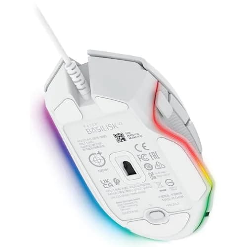 Razer Basilisk V3 Ergonomic Gaming Mouse White | 10 Programmable Buttons, 26K DPI Optical Sensor, RGB Lighting thumbnail 8