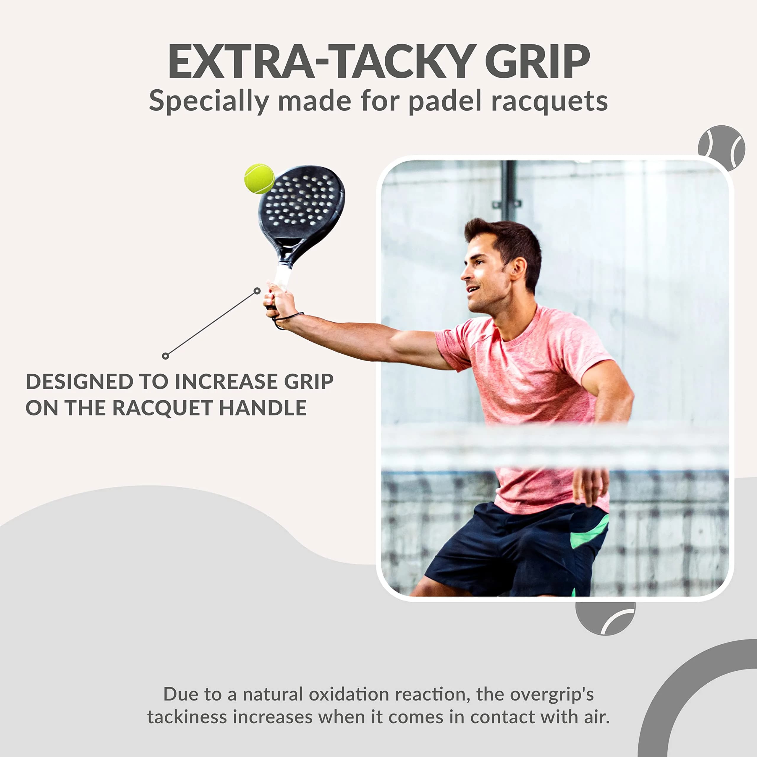 Palbea Padel Racket Grip Tape - Single Unit | Sweat-Absorbing Non-Slip Overgrip - view 2