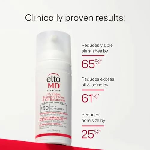 EltaMD UV Clear Blemish-Prone and Oil Balancing SPF 50 Face Sunscreen 50ml (1.7 oz) | Broad Spectrum Protection thumbnail 8
