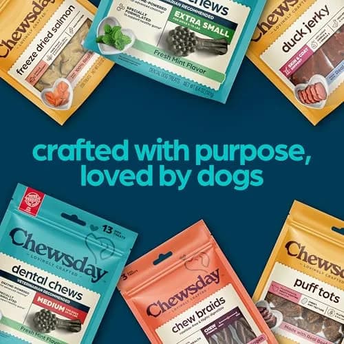 Chewsday Dog Treats Fresh Mint Flavor Dental Chews | Supports Oral Hygiene & Fresh Breath thumbnail 6